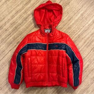 Izod Lacoste vintage red winter coat jacket size 7